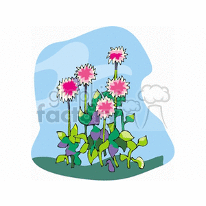 pinkflowers clipart. Royalty-free image # 151573
