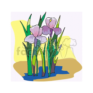 violetflowers clipart. Commercial use image # 152389