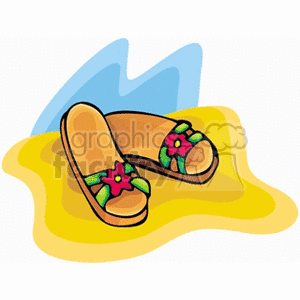 flipflops clipart. Royalty-free image # 152525