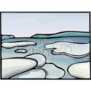 iceontheriver clipart. Commercial use image # 152537