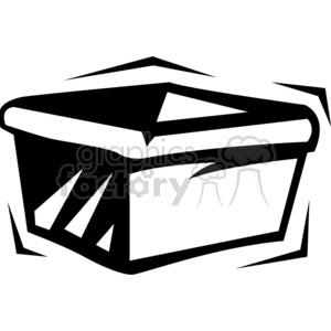 Large basket clipart. Commercial use image # 153474