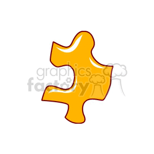 yellow puzzle piece clipart. Commercial use image # 153621