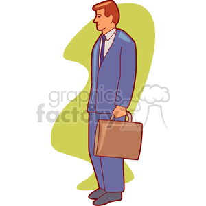   salesman man guy business suits briefcase briefcases  businessman307.gif Clip Art People 