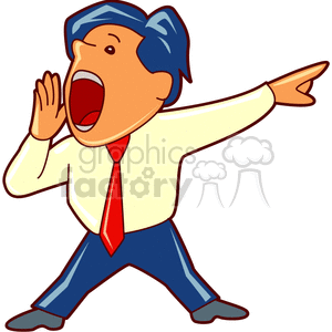   auctioneer auctioneers auction auctions yell yelling congratulations real estate realtor realtors boss busineess salesman  call201.gif Clip Art People 