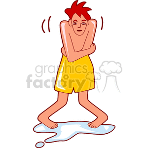  cold shiver chill chilly boy boys wet people  cold800.gif Clip Art People 