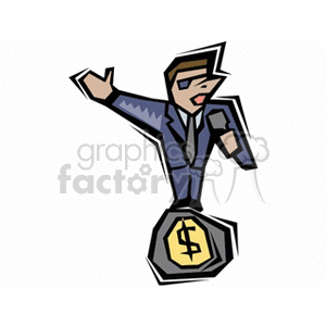   auctioneer auctioneers auction auctions man guy people speaking money suits business Clip Art People 