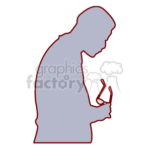   man guy people silhouette silhouettes glasses  man406.gif Clip Art People 