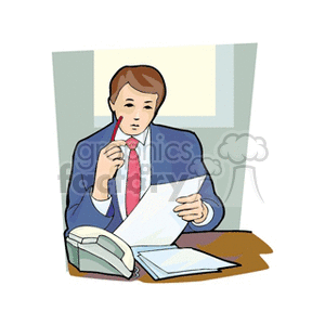   man guy people manager suits boss business lawyer lawyers reading file files document documents  manager8.gif Clip Art People 