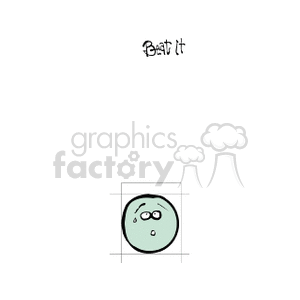 Stressed Round Face clipart. Royalty-free image # 157081