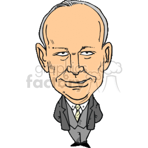 Dwight Eisenhower clipart. Royalty-free image # 157939