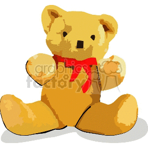 Stuffed Teddy Bear clipart. Commercial use image # 158659