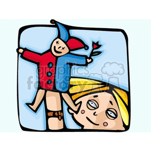 Toy Jester puppet clipart. Royalty-free image # 159119