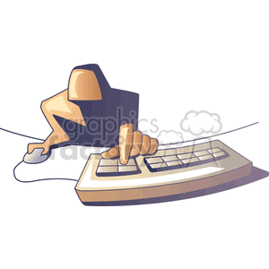   computer computers work job office business click type surf surfing web www  PBA0128.gif Clip Art People Occupations 