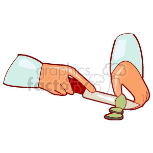   slicing cutting knife knifes cooking chef chefs hand hands food  cooking400.gif Clip Art People Occupations 