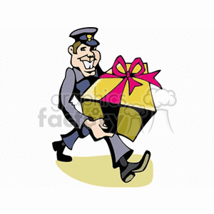   postal mail delivery mailman deliver  mailman.gif Clip Art People Occupations 