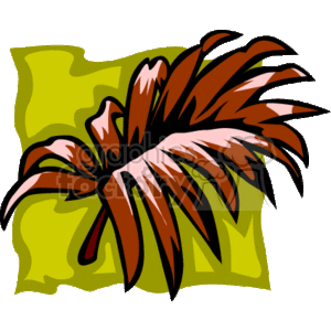 tropical red plant clipart. Commercial use image # 163030