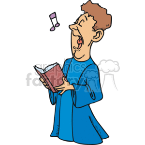 Male choir singer clipart. Commercial use image # 164665