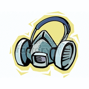 cartoon n95 respirator clipart. Commercial use image # 165466