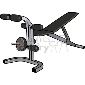   weight bench weights fitness exercise exercising health  BHE0104.gif Clip Art Science Health-Medicine 