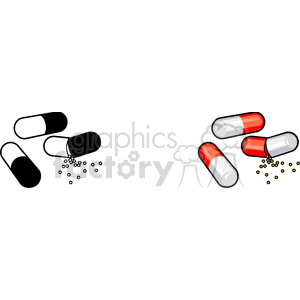   pill pills capsule capsules medicine drugs drug medical  BHR0120.gif Clip Art Science Health-Medicine 