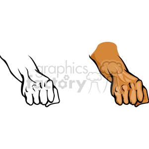   fist hand hands arm arms sign language  PHR0104.gif Clip Art Science Health-Medicine 