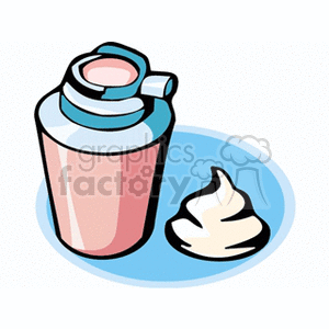 foamaftershave clipart. Commercial use image # 165831