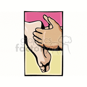 foot massage clipart. Commercial use image # 165919