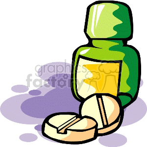 pills-aspiran clipart. Commercial use image # 166032