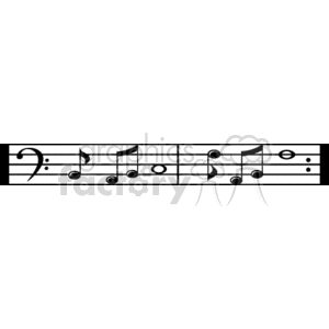 Music notes clipart. Royalty-free image # 166993