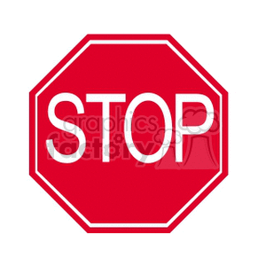 stop sign clipart. Royalty-free image # 167275