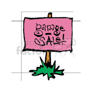   sign signs garage sale  grgsale.gif Clip Art Signs-Symbols Sales Events 
