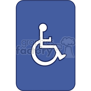 wheelchair sign clipart. Royalty-free image # 167486