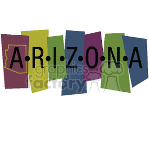 Arizona banner clipart. Royalty-free image # 167554