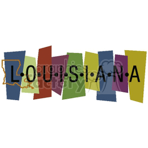 Louisiana USA banner clipart. Royalty-free image # 167569