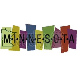 Minnesota USA Banner clipart. Commercial use image # 167574