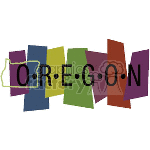Oregon Banner clipart. Royalty-free image # 167588
