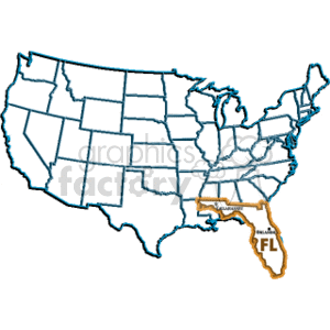 Florida USA clipart. Commercial use image # 167608