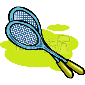 Badminton rackets clipart. Royalty-free image # 167765