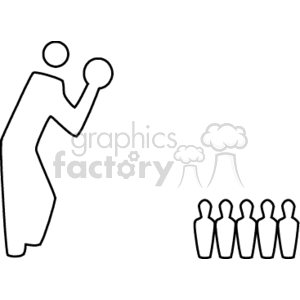 bowling sign animation. Commercial use animation # 168650