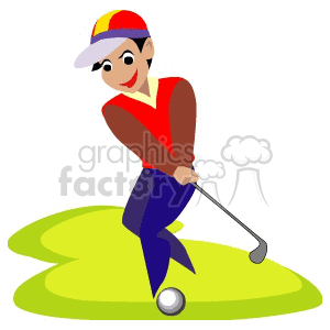 1004golf006 clipart. Commercial use image # 169223