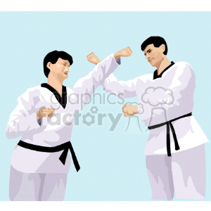   martial arts karate self defense punch punching  karate010.gif Clip Art Sports Martial Arts 