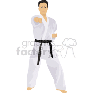   martial arts karate self defense punch punching  karate012.gif Clip Art Sports Martial Arts 