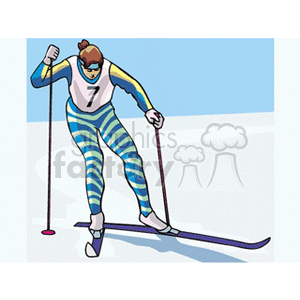 skier5 clipart. Commercial use image # 169610