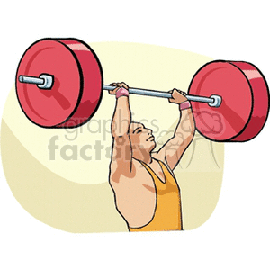   bodybuilder bodybuilders muscle muscles weight lifting weights barbell barbells dumbell dumbells pumping iron fitness exercise exercising  weightlifter3.gif Clip Art Sports Weight Lifting 