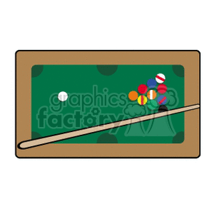Pool Table  clipart. Commercial use image # 170964