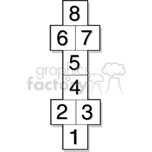   hopscotch game games playground playgrounds Clip Art Toys-Games Games 