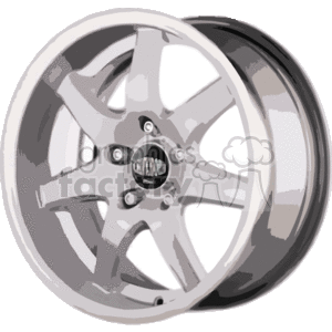 7_wheel_disk clipart. Royalty-free image # 172248