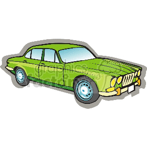 Green Jaguar clipart.
