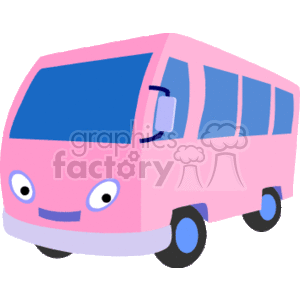 truck trucks bus buses transportation   transport_04_121 Clip Art Transportation Land pink RV van 