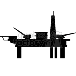 Offshore oil rig clipart. Royalty-free image # 173264